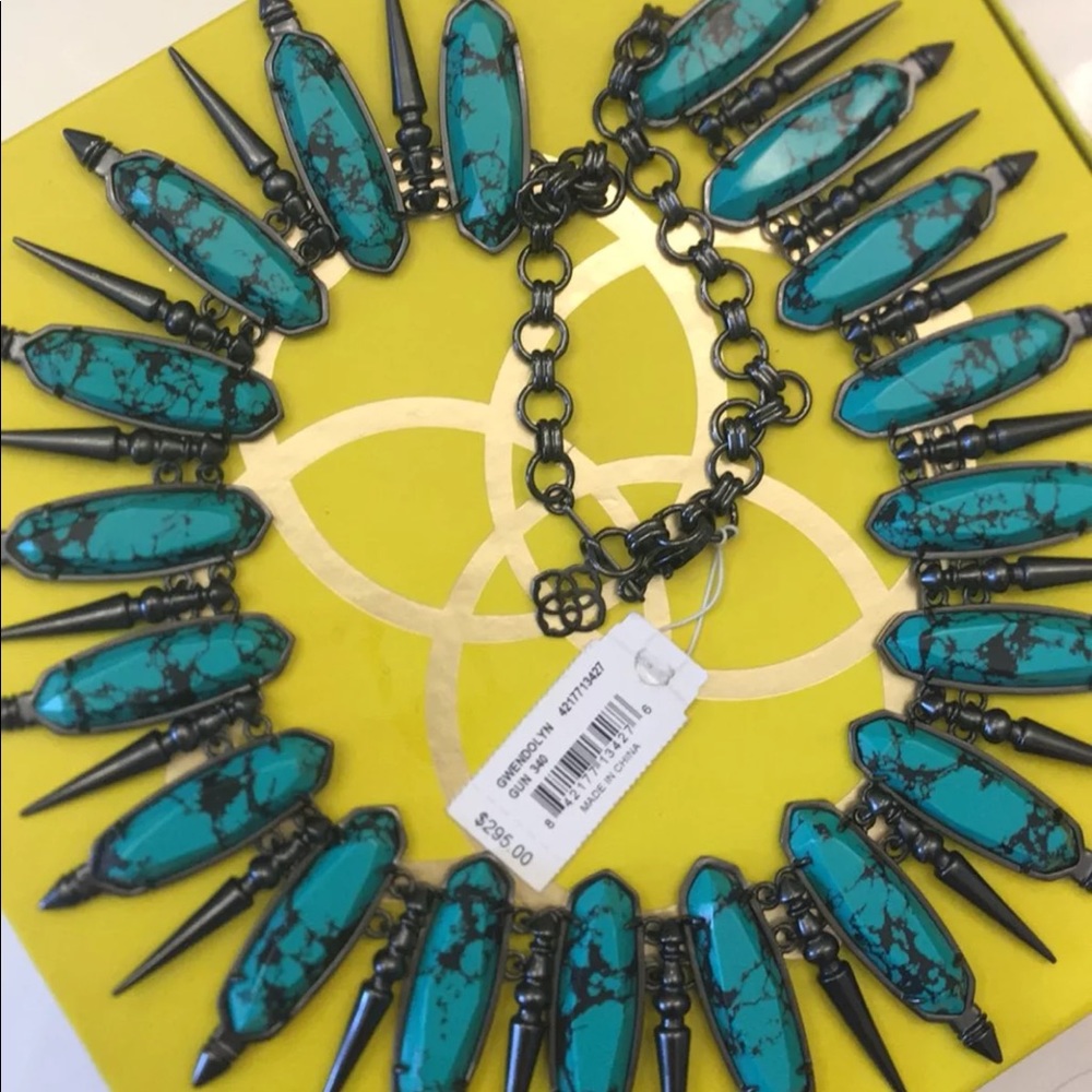 Kendra scot variegated teal Gwendolyn